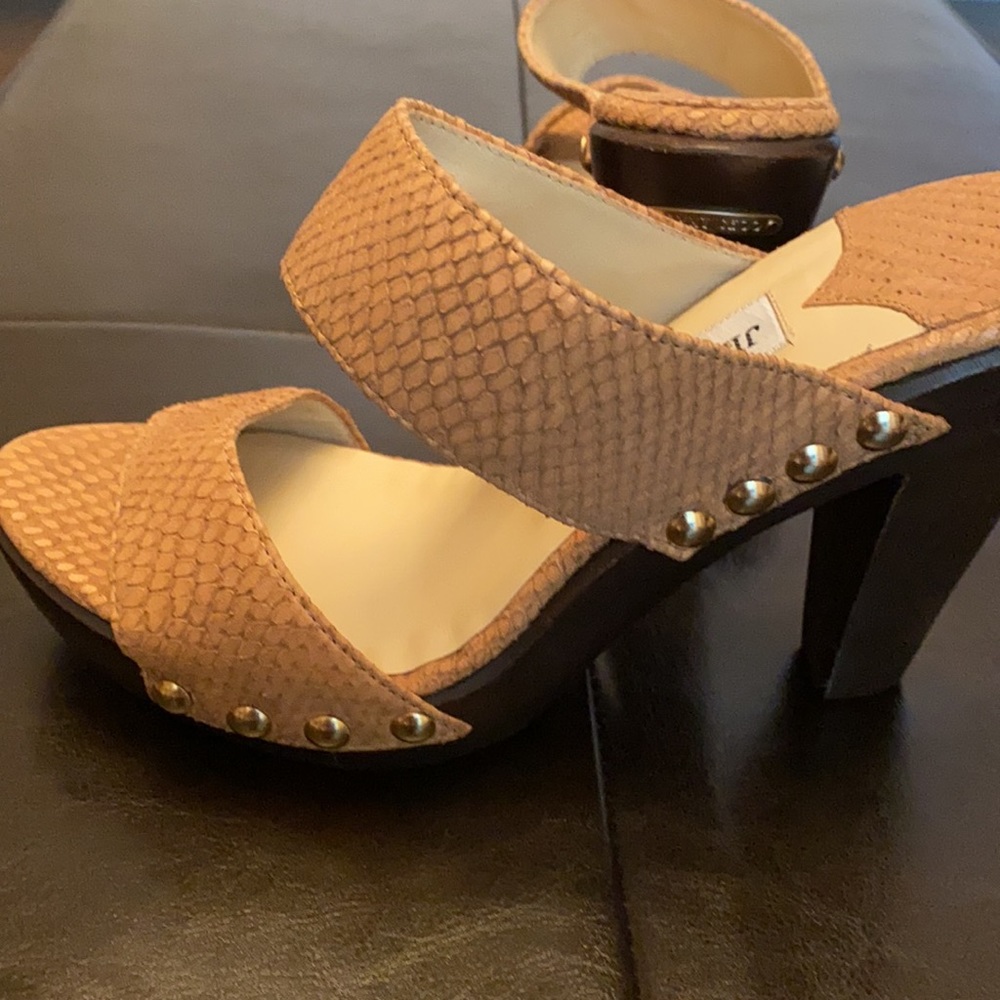 Jimmy Choo Wooden Heel Sandals - Picture 6 of 7